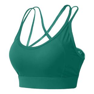 岚纹交叉美背运动内衣女一体式聚拢防震瑜伽背心健身跑步训练文胸