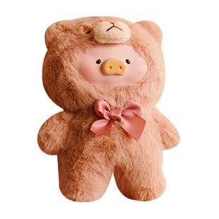 52TOYS罐头猪LuLu猪复古泰迪搪胶毛绒挂件盲盒潮玩摆件