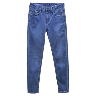 显瘦高弹紧身铅笔裤ABLE JEANS女牛仔裤中腰小脚裤打底裤休闲显瘦