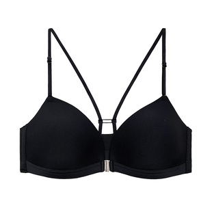 无痕细肩带美背内衣女士裸感三角杯女士胸罩前扣文胸2026新款爆款