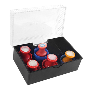 公印章公私章放章的盒子分格收纳置物盒多格办公室装公章盒大号章子专用章印存放保管盒办公用品文具大全