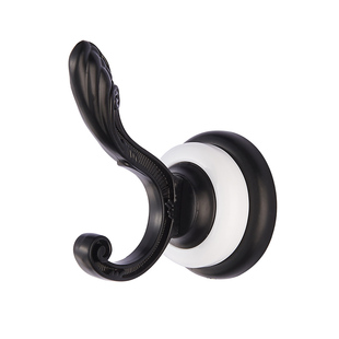 白色衣服挂钩壁挂挂衣钩单钩墙壁单个衣帽钩锌合金欧式挂衣架上墙