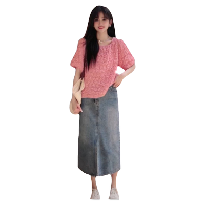 小个子泡泡袖衬衫女薄款