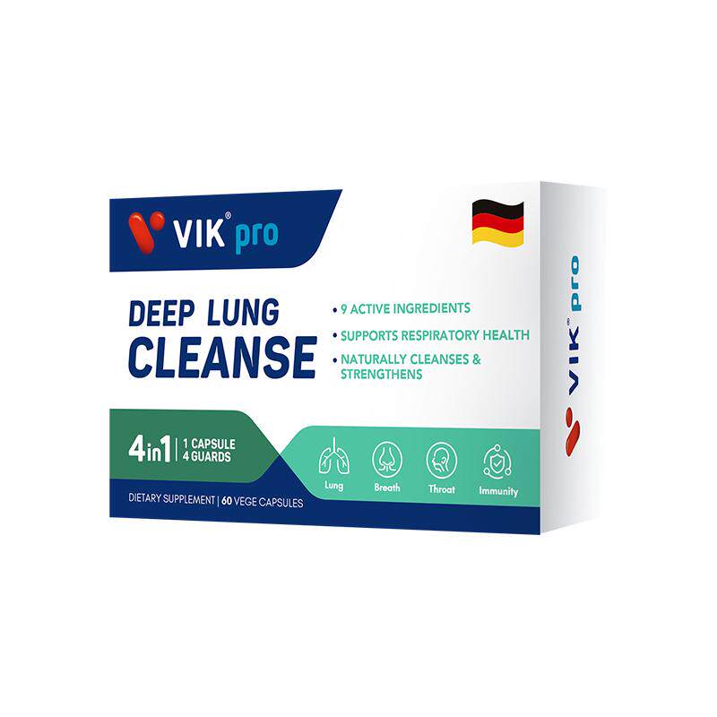 德国VIKpro专利肺部槲皮素胶囊肺动力保健品60粒