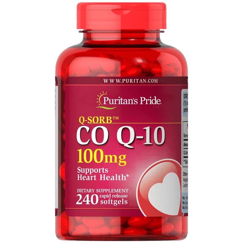美国普丽普莱辅酶Q10软胶囊100mg 240粒 护心脏保健品coq10高含量