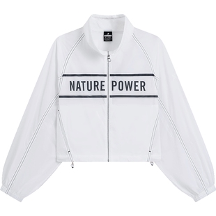 特步运动外套女夏季新款休闲薄款短款单层风衣官方旗舰店正品