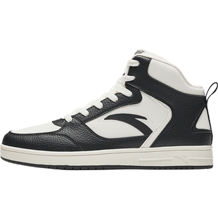 安踏高帮板鞋女鞋2025冬季新款潮流滑板鞋情侣百搭运动鞋官方旗舰