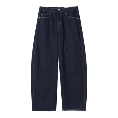 klee klee2026早春新款女装环保棉高弹牛仔弯刀直筒裤K0261PA27