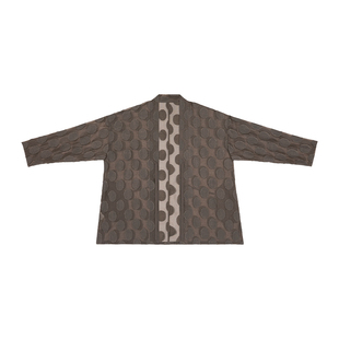 谜阿凰【掠影外套】原创汉服上衣新款初秋山茶仿花罗褶裙新中式女