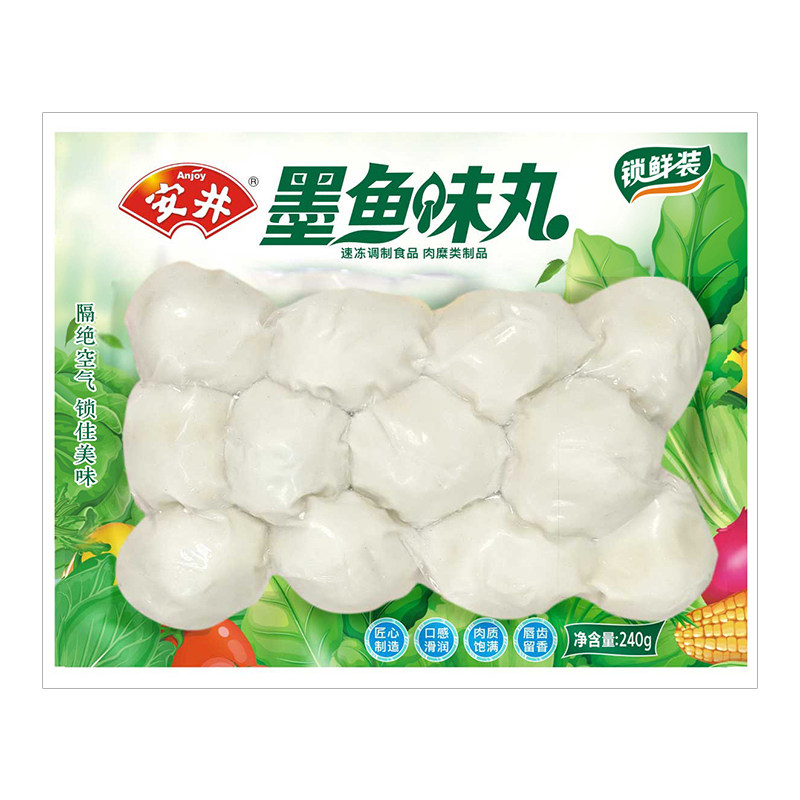 安井锁鲜装墨鱼味丸火锅丸子食材