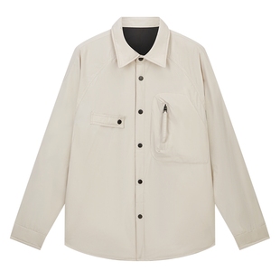 班尼路翻领拉链袋羽绒外套男款休闲保暖羽绒服情侣时尚款DX