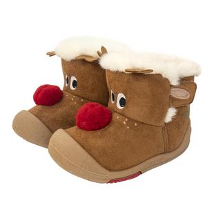 kidsing可迪星宝宝雪地靴冬季男女童学步鞋加绒加厚软底防滑棉鞋