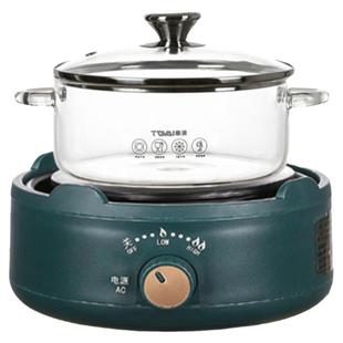 玻璃碗家用汤碗大容量泡面锅双耳煲面碗耐高温可微波炉加热带盖碗