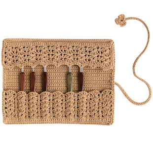 【繁花钩针收纳包】手工编织diy工具包 编织配件olio大眼睛材料包