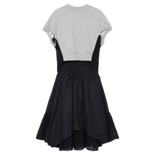 IT 3.1 Phillip Lim女装假两件短袖连衣裙新款时尚通勤拼接裙装