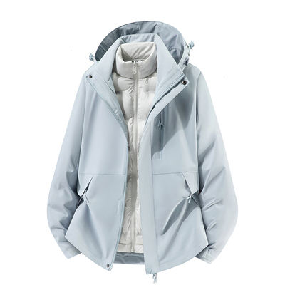 稻草人冲锋衣羽绒服女款2025新款