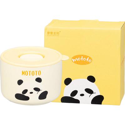 摩登主妇mototo熊猫陶瓷保鲜饭盒