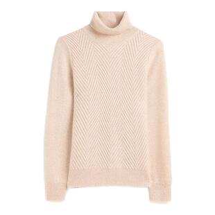 2025冬季爆款轻奢高领羊绒衫女 100 纯山羊绒毛衣加厚秋冬针织衫