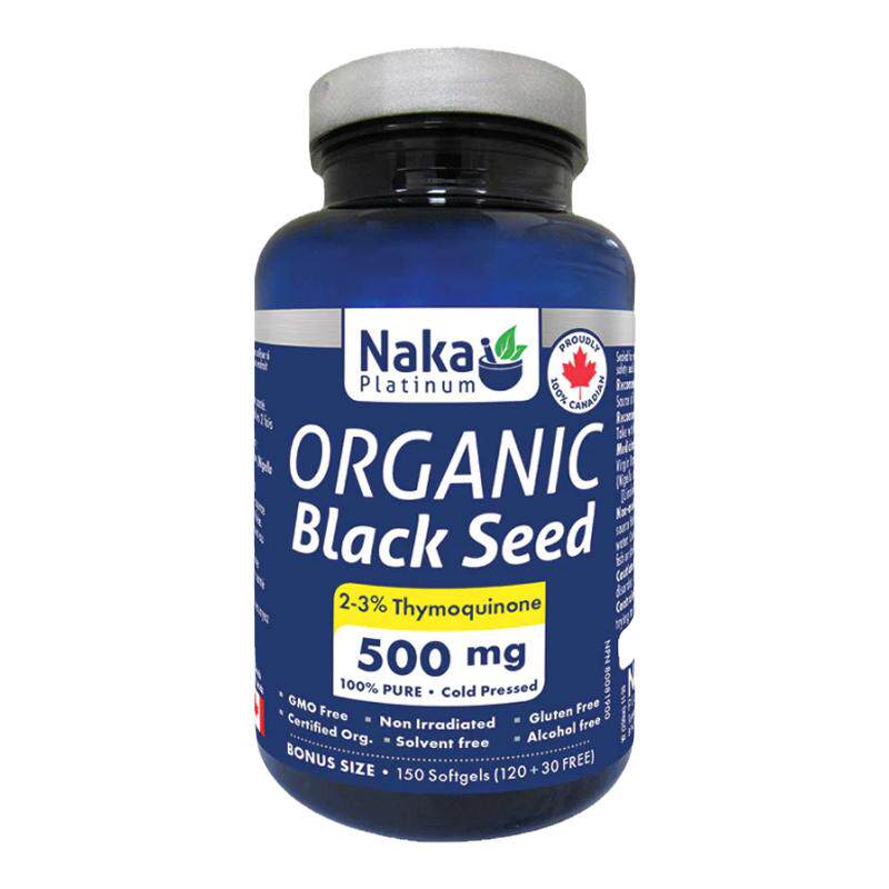 现货 加拿大Naka Platinum 天然黑籽油 纯植物提取亚油酸 150粒