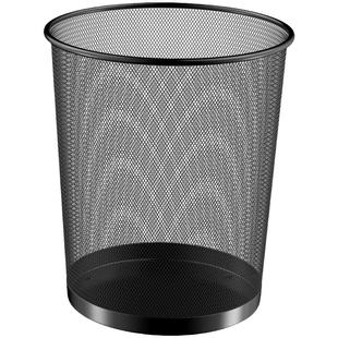 五月花垃圾桶家用办公室无盖厨房卫生间纸篓防锈金属网客厅大容量