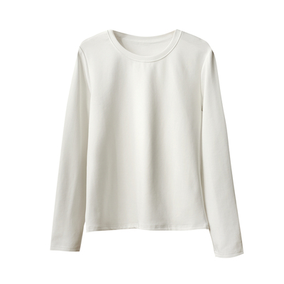 300g薄绒莱赛尔棉女士长袖T恤