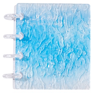 水波纹透明卡册女卡ins风高颜值雨水亚克力爱豆小生收纳册活页相册本