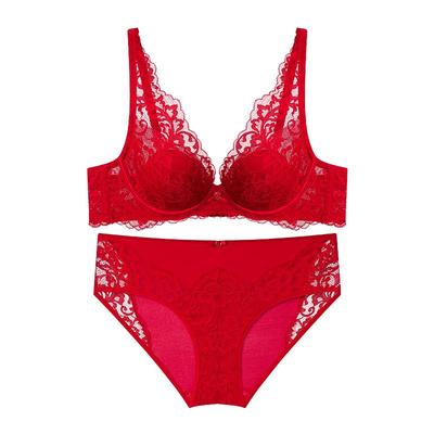 夏娃的诱惑聚拢软钢圈文胸套装