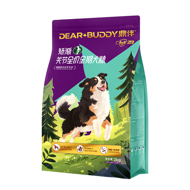 鼎伴矫渐健成犬老年犬狗狗膨化粮改善关节大小型犬运动粮保护骨骼