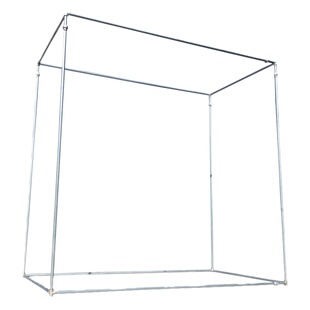 镀锌钢管水管落地晾晒衣被子双杆室内外阳台挂衣杆长方体凉衣架子