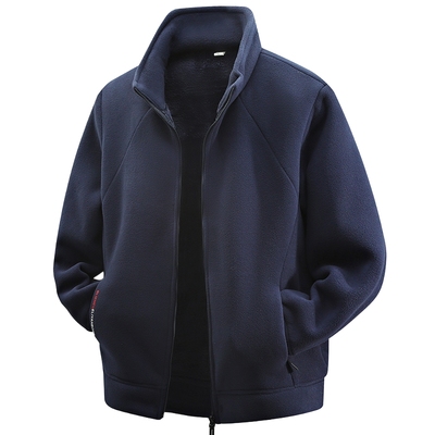 加绒加厚卫衣男士冬季摇粒绒外套