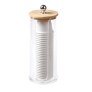 一次性功夫茶杯收纳盒桌面透明杯架稻壳茶具置物架家用招待取杯器