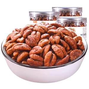 比比妙旗舰店比比妙2024年新货临安山核桃仁小核桃仁肉3罐零食坚果仁