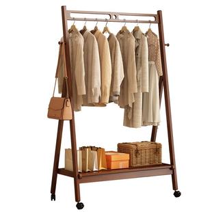 卧室落地衣帽架门后挂衣架家用衣架室内简易房间晾衣服架子可折叠