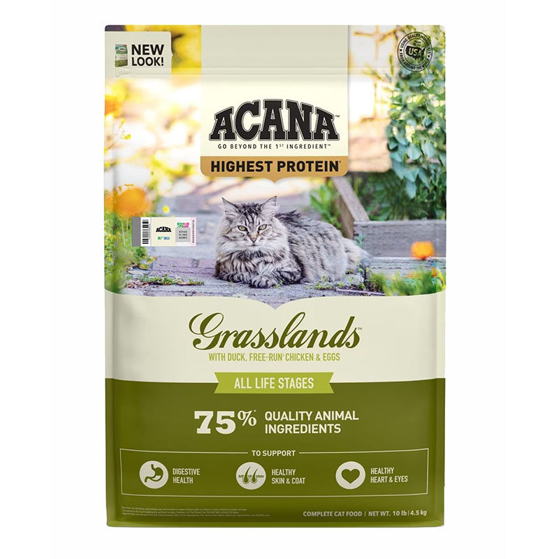 【自营】爱肯拿草原家禽猫粮成幼猫鸭肉猫粮4.5kg26年-1【临期】