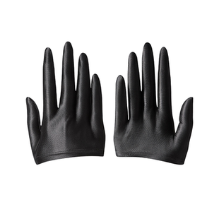 酷克儿漫画手黑色半掌 cos专用手套轻薄透气漫展还原角色高弹亲肤