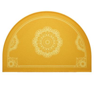 朝西朝北门开运镇宅半圆地垫金色