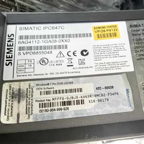 【议价-可维修】 西门子Siemens 6AG4112-1GA08-0XX0 全新/均有货