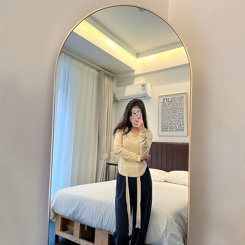 服装店试衣镜显瘦全身拱形落地子女专用镜穿衣镜超白店家用装美颜