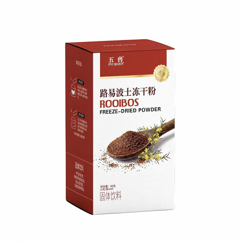 五兽南非国宝路易波士博士茶冻干粉线叶金雀花红茶粉无咖啡因速溶