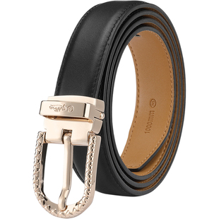 金利来新款皮带女真皮轻奢优雅牛仔裤针扣腰带时尚女式裤带