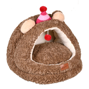 猫窝狗窝半封闭式安全感冬加厚四季通用冬天保暖猫咪宠物窝可拆洗