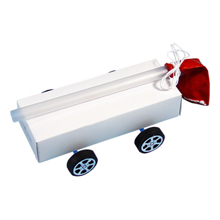 爱牛科教小学科学纸盒小车套材气球动力小车挑战赛自制纸反冲小车