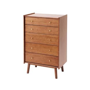 度庐斗柜客厅靠墙沙发边收纳卧室床头储物柜网红伯明翰餐边五斗柜