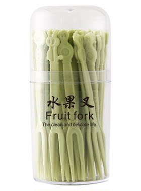 千屿家用塑料蛋糕叉子水果叉