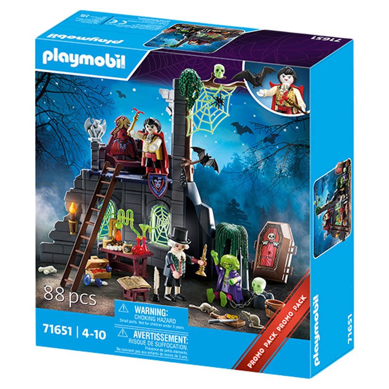 playmobil摩比世界幽灵古堡儿童玩具71651益智拼装玩具10岁礼物