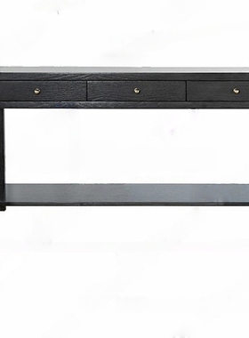 玄关美式中古现代简约门厅木复古