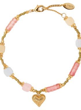 Wens「我的心」糖果彩串珠手链女