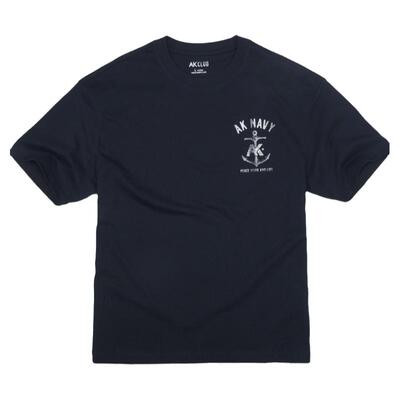 复古海锚落肩印花短袖2400236