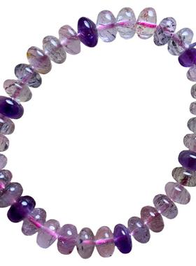 天然超七盘珠随形三轮骨干水晶