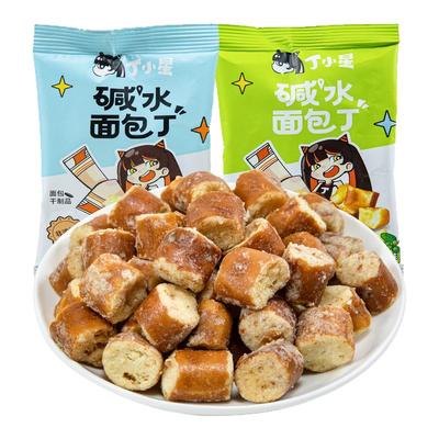 优乐麦丁小星碱水面包丁海盐焦糖味干脆面包干休闲下午茶解馋零食